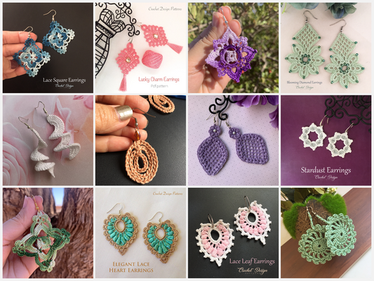 12 Crochet Earrings Patterns