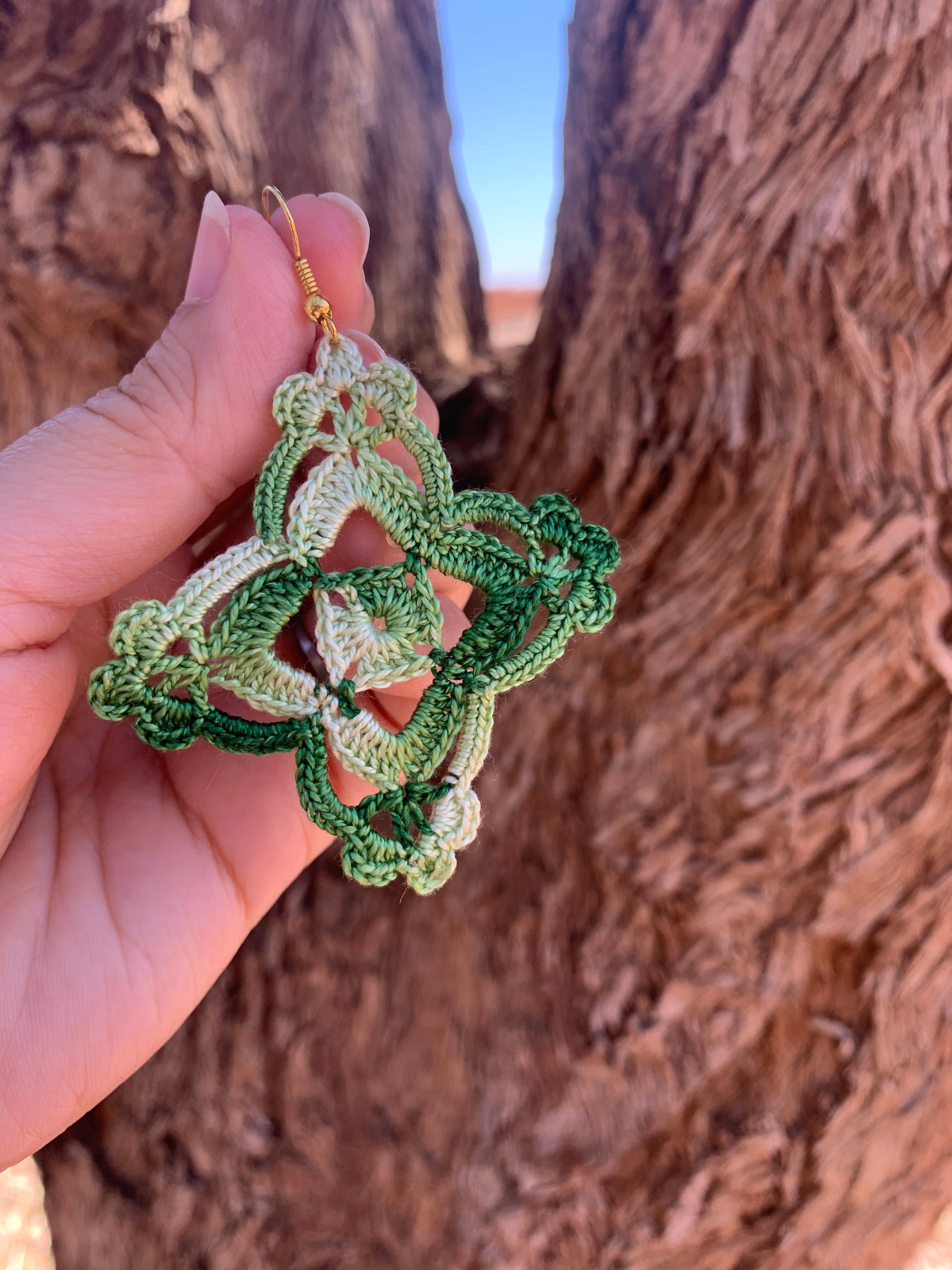 Crochet bundle of 12 Earrings Patterns