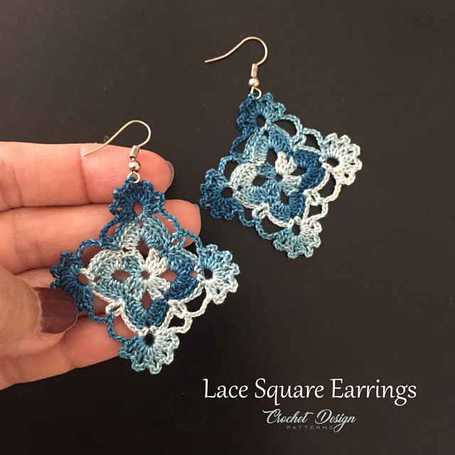 Crochet BUNDLE of 12 Earrings Crochet Patterns + free zwaheg earrings gift