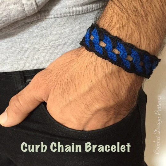 Bracelets for Men Crochet e-book 4 Patterns