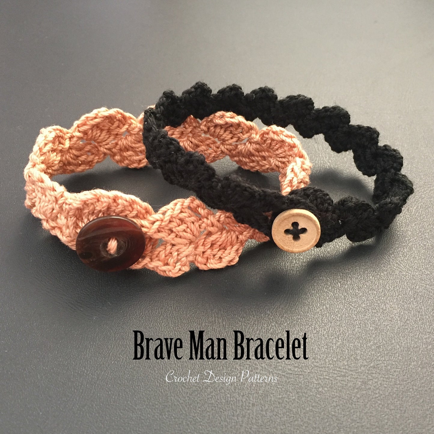 brave man bracelet crochet pattern