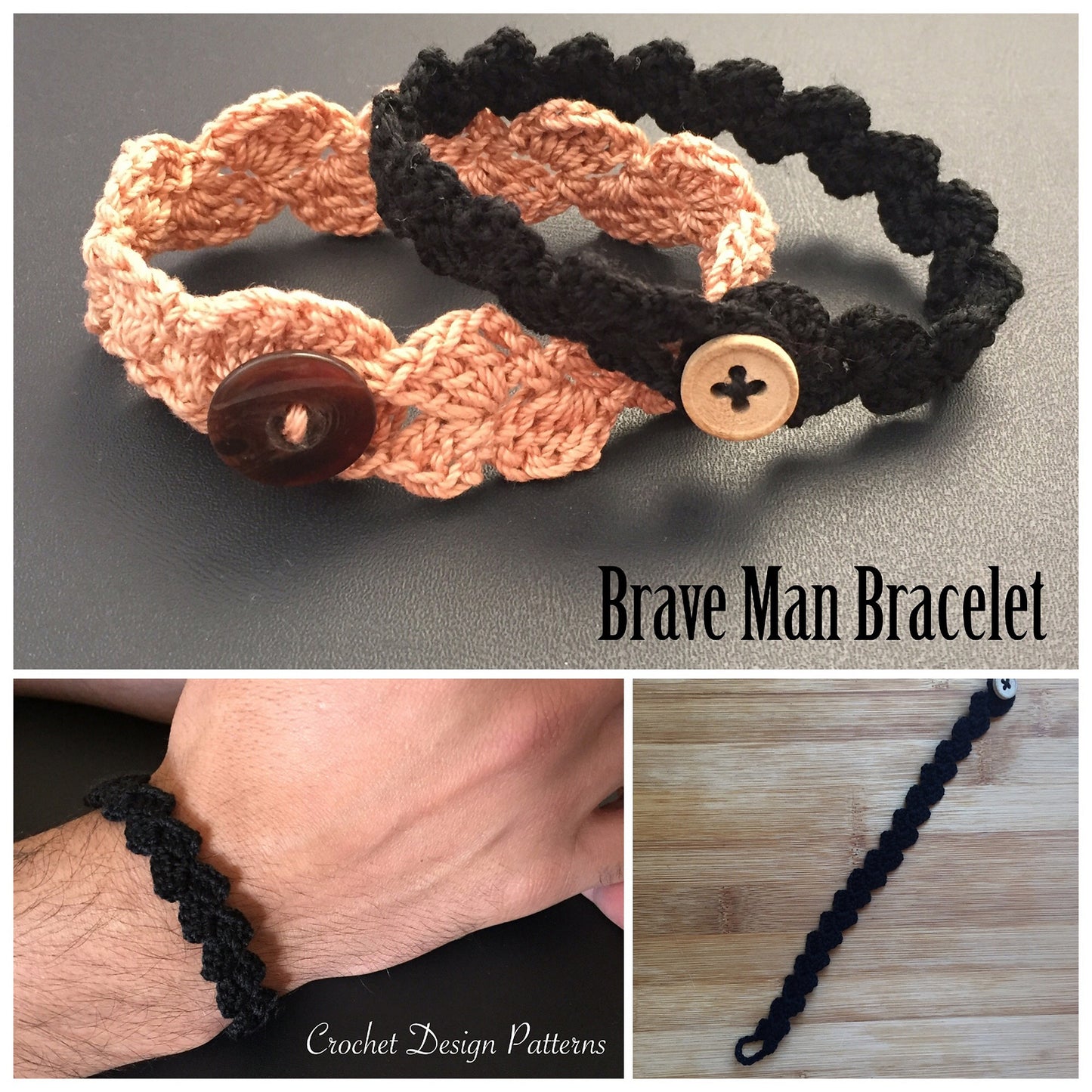 Brave Man Bracelet | Crochet Pdf Pattern