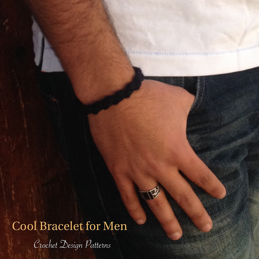 Bracelets for Men Crochet e-book 4 Patterns