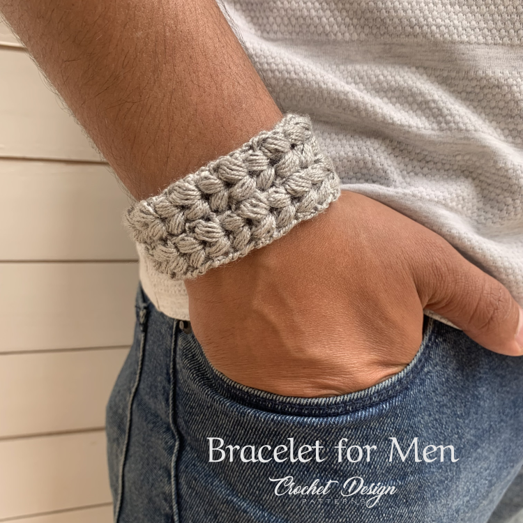 crochet bracelet for men pattern