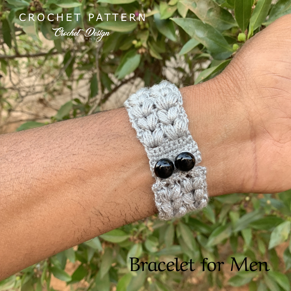 Bracelets for Men Crochet e-book 4 Patterns