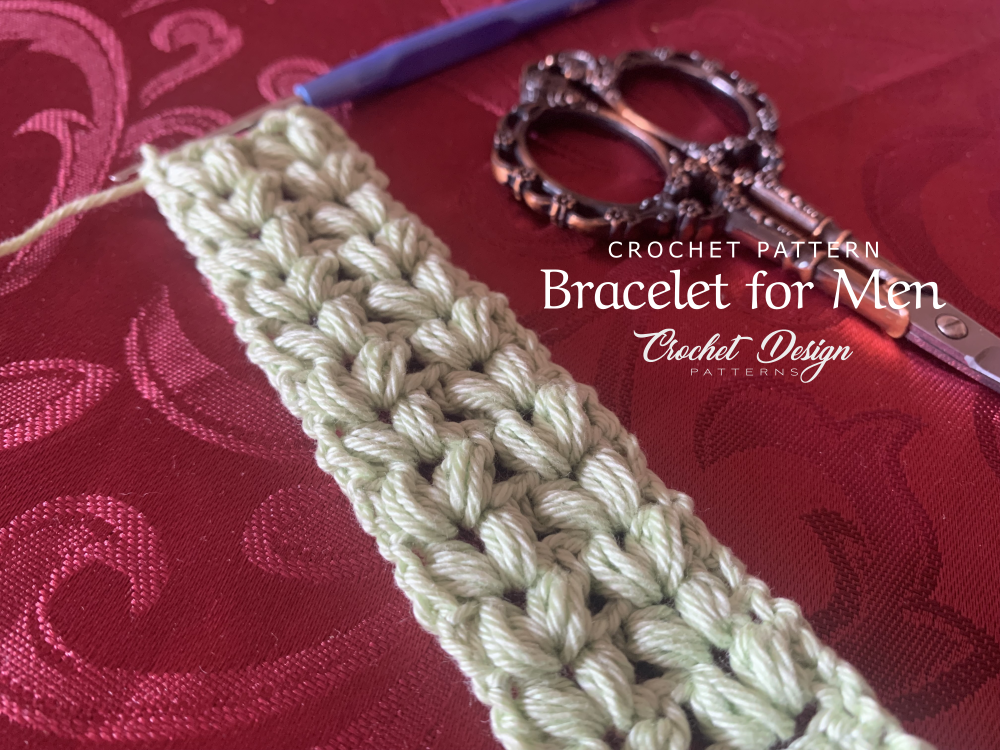 Bracelets for Men Crochet e-book 4 Patterns