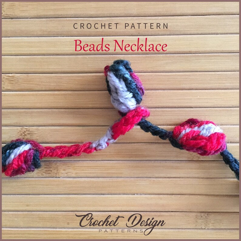 Crochet Bobble necklace | pdf pattern