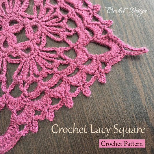 Crochet granny Lace Square Pdf Pattern